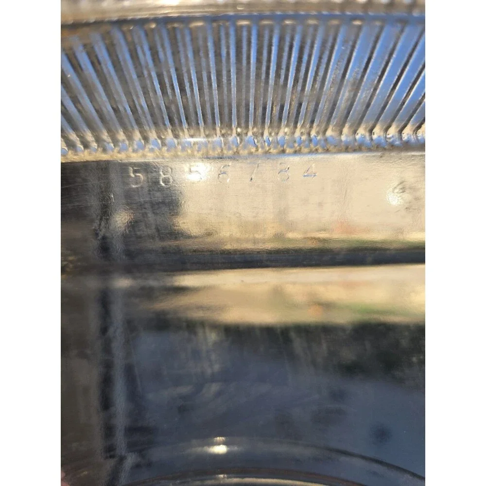 Antique Frigidaire Glass Refrigerator Drawer 13 x 10 Ribbed Handles MPN 585-84